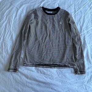 Anine Bing Long Sleeve Striped Top